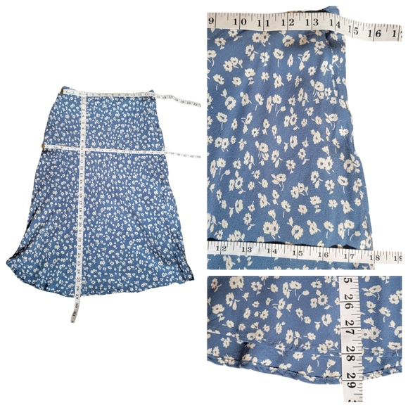 Rails Blue A-Line Midi Skirt - Picture 10 of 13